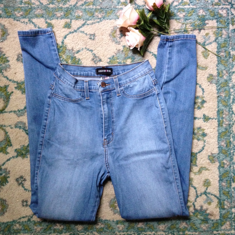 Fashion Nova High Rise Waisted Jeggings Jeans